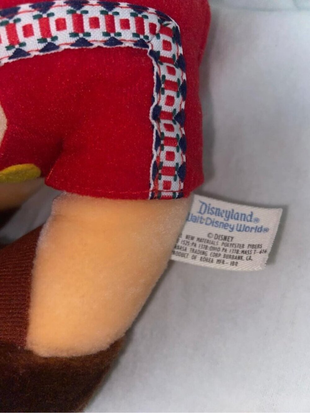 Vintage Disney Pinocchio Stuffed Plush Toy Disneyland Walt Disney World - Picture 6 of 7